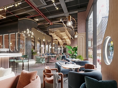 现代咖啡厅 西