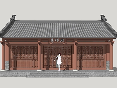 中式寺庙建筑 药师殿