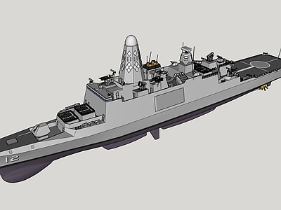 现代风格军舰