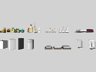 现代风格卫浴用品 香水