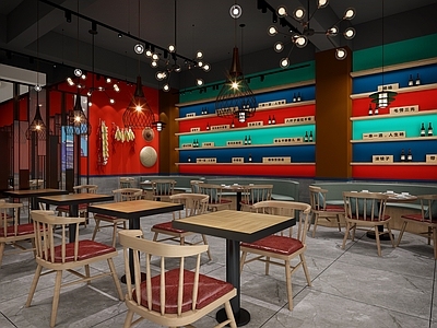 工业风餐厅 烧烤店