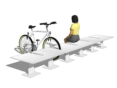 现代风格自行车 停车架