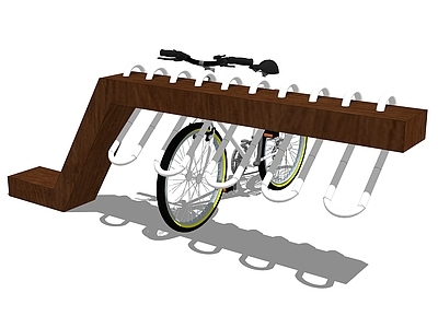 现代风格自行车 停车架