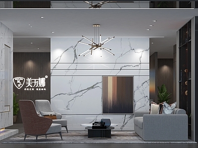 现代家居专卖店 沙发组合 床 背景墙