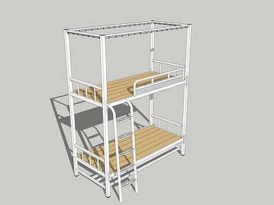 现代双层床 宿舍床 上下床 铁架床