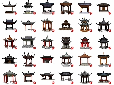中式风格亭子
