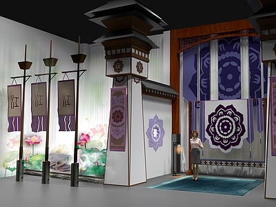新中式风格商场展区