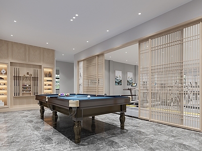 新中式台球室
