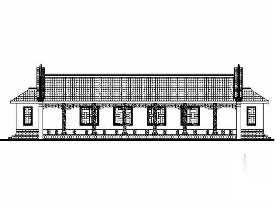 [仿古建]某山庄高档私人茶社休闲度假园建筑施工图