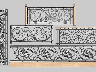 欧式风格铁艺栏杆