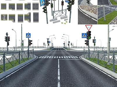 现代风格道路