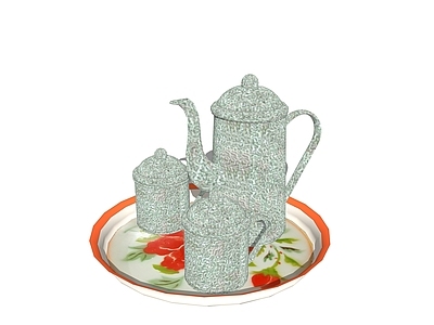 现代风格茶具 茶壶 茶杯 摆设品 艺术品 古董