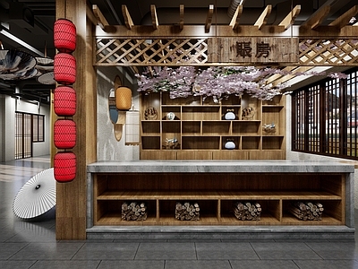 新中式风格商场展区