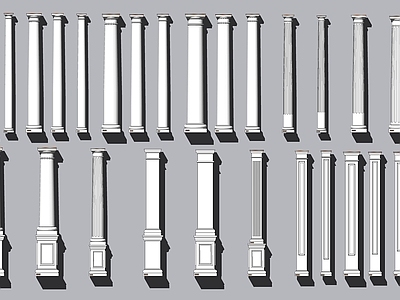 欧式罗马柱 多立克 爱奥尼 柱子 科林斯式