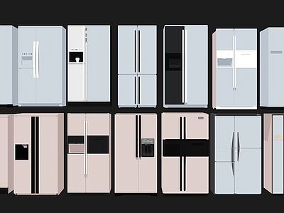 现代风格冰箱 冰柜 双开门冰箱 单开门冰箱