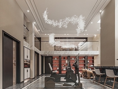 新中式健身房 会