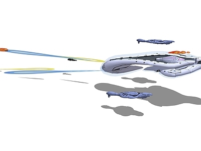 现代风格航空机 宇宙飞船 导弹 飞机 舰队 武器
