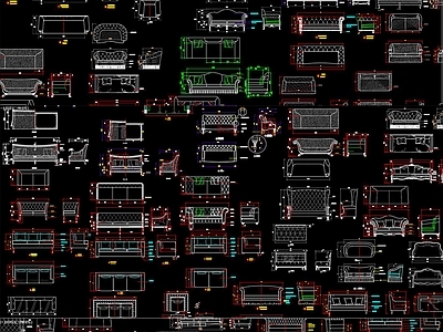 沙发CAD 施工图