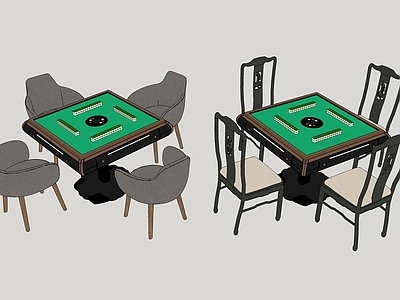 现代风格休闲桌几 麻将桌