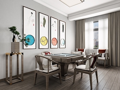 新中式棋牌室
