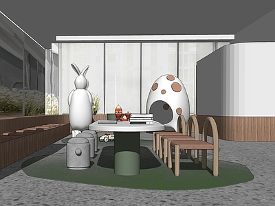 现代风格儿童玩具房 展厅