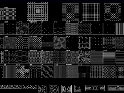 cad填充图块素材大全 施工图