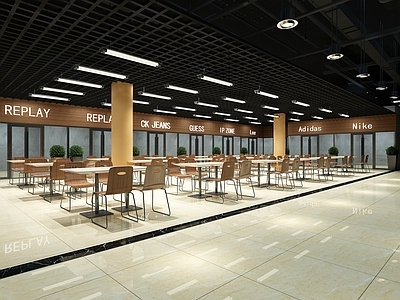现代食堂 餐区
