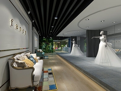 北欧婚纱店前台