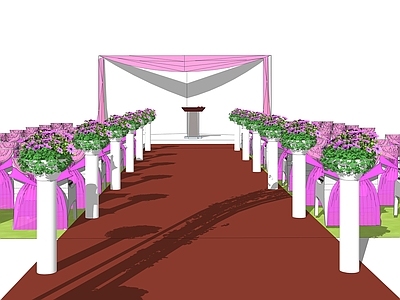 现代风格公共空间 婚庆 婚庆 拱