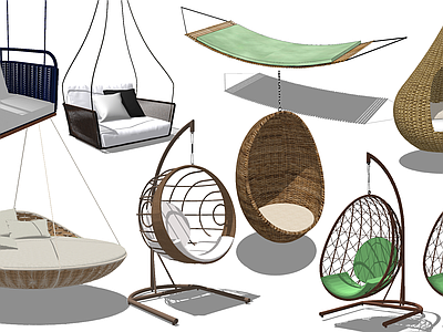 现代风格吊床 藤椅 秋千 吊椅 摇椅 户外沙发 户外休闲椅