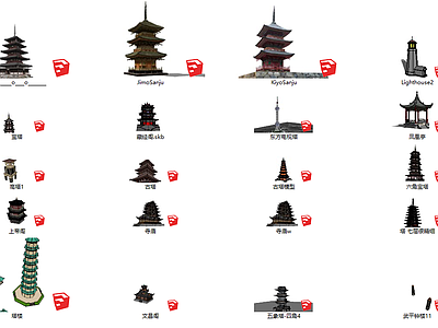 中式风格亭子