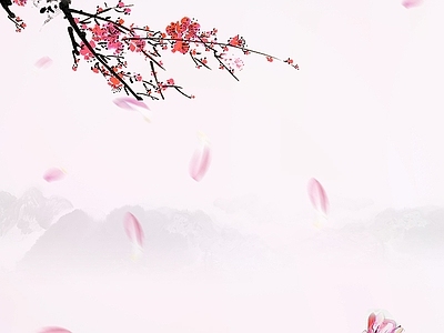 水墨画背景贴图