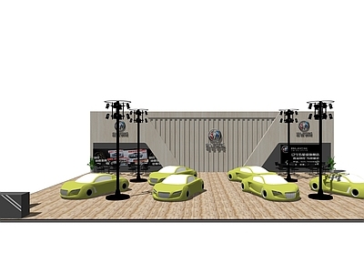 现代风格汽车展厅 4S店