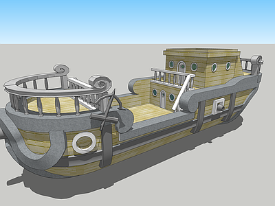 北欧风格舰船 木船