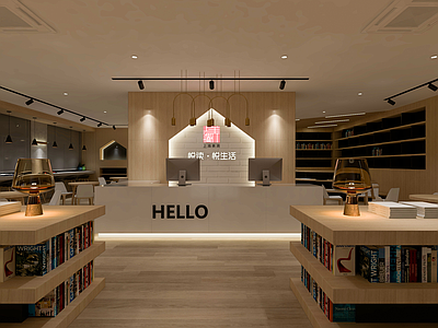 现代风格书店