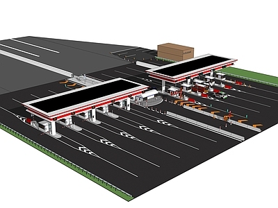 现代风格收费站