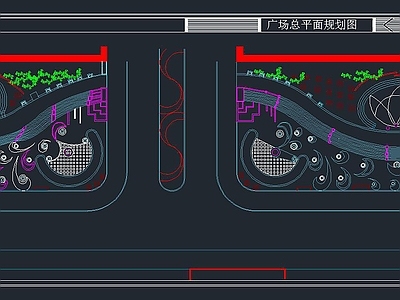 广场绿化设计 施工图