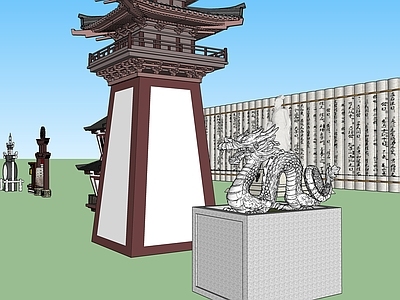 中式风格塔楼