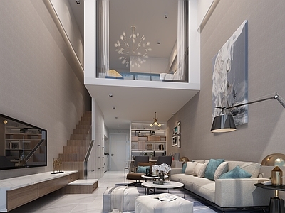 现代公寓 loft 狗 沙发 柜