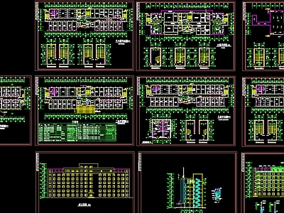 诊所 医院住院部全套建筑图 施工图