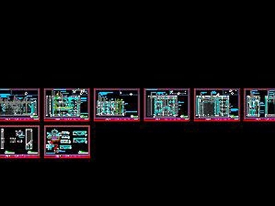 某售楼部展厅 体验馆CAD 施工图