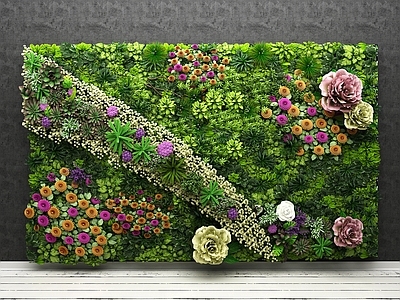 现代绿植墙 植物 花墙