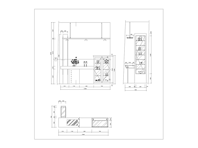 吧台详图 施工图 节点 家具节点详图