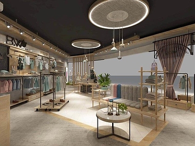 全套童装店 施工图 效果图