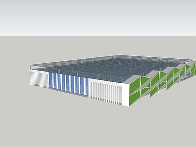 现代农场大棚外立面