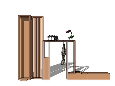 现代风格展示架