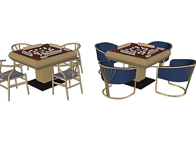 新中式风格棋牌桌 麻将桌