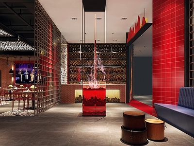 工业风烤肉店