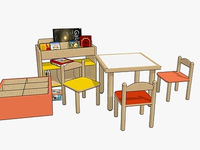 现代休闲桌椅 板凳 儿童家具