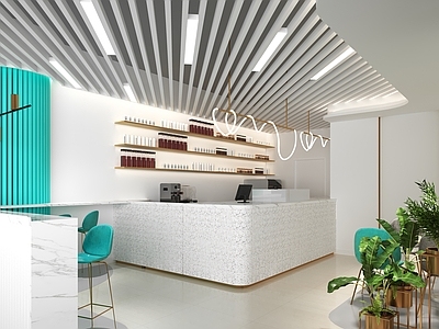 现代奶茶店
